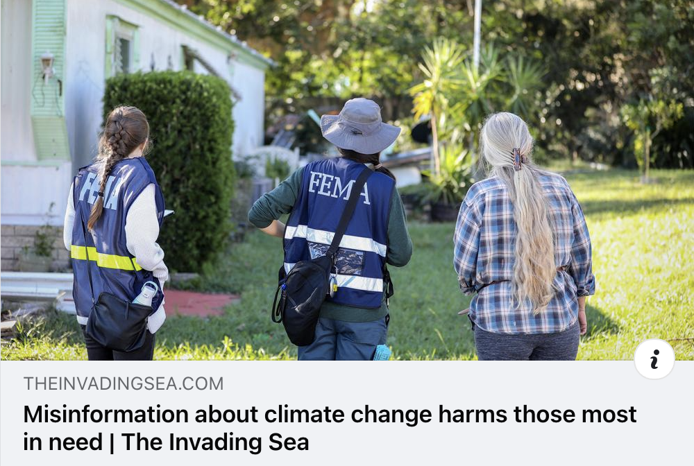 Op-ed by Mary Anna Mancuso: Misinformation about climate change harms those most in need